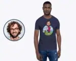 Tricou personalizat de fotbalist | Tricou de fotbal personalizat cu fotografia ta Barbati www.customywear.com 12