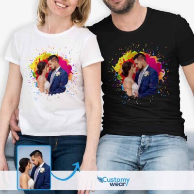 Valentine’s Day Special: Custom Image T-Shirt for Matching Girlfriends – Personalized Love Apparel T-shirts for Women www.customywear.com 2
