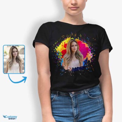Valentine’s Day Special: Custom Image T-Shirt for Matching Girlfriends – Personalized Love Apparel T-shirts for Women www.customywear.com
