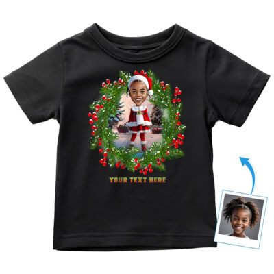 Toddler Girl Birthday Father Christmas Tee – Fun Custom X-Mas Shirt for Girls Toddler Girl T-shirts www.customywear.com 2