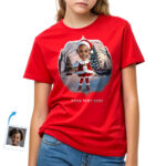Veselé vianočné tričko – Santa Claus tričko na mieru pre dievčatá Customywear www.customywear.com 6 Merry Christmas Shirt – Custom Santa Claus T-Shirt for Girls Girl's T-shirts www.customywear.com 6