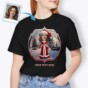 B - MUJER 1 - Diseña tu propia camiseta personalizada para mujer, novia, esposa, madre, hermana, ropa personalizada, camisetas con foto_9_camisetas navideñas personalizadas