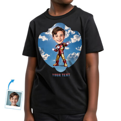 Camiseta Ironman personalizada para niños: desata las camisetas de niño de héroe interno de tu hijo www.customywear.com