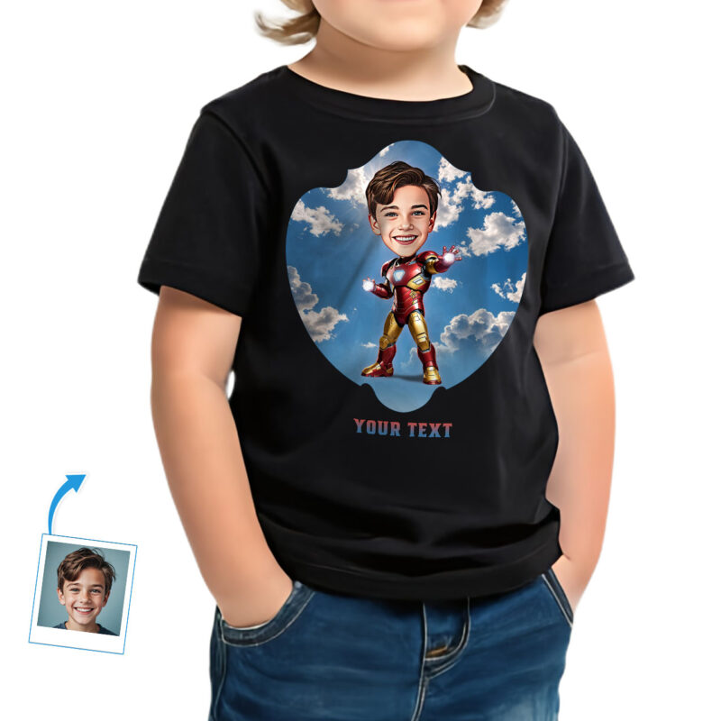 Toddler Boy’s Custom Superhero T-Shirt Custom Gifts - Ironman www.customywear.com 16