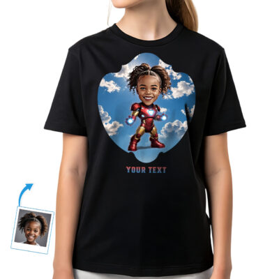 Transform Your Girl into a Superhero with Our Custom T-Shirt Girl's T-shirts www.customywear.com