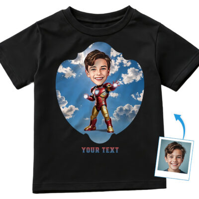 Custom Ironman T-Shirt for Boys – Unleash  Your Child’s Inner Hero Boy's T-shirts www.customywear.com 2