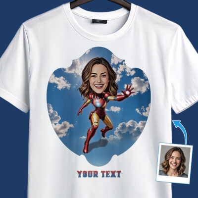 Custom Ironman Superhero T-Shirt for Women T-shirts for Women www.customywear.com 2