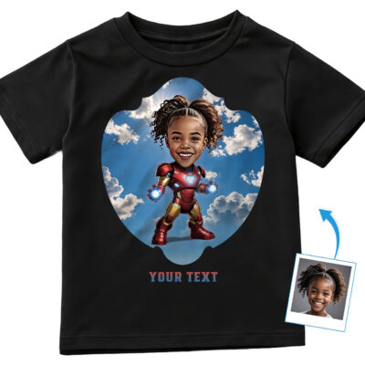 Transform Your Girl into a Superhero with Our Custom T-Shirt Girl's T-shirts www.customywear.com 2