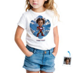 Camiseta de superhéroe personalizada para tu niña pequeña: Iron Avenger Hero Regalos personalizados - Ironman www.customywear.com 19