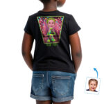 Custom Neon LED Sign T-Shirt for Toddler Girls – Personalized Photo Character Tee, Unique Gift for Kids Custom Gifts - Neon Led www.customywear.com 20