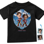 Transforme suas fotos de família em camisetas personalizadas de super-heróis Presentes Personalizados - Ironman www.customywear.com 17