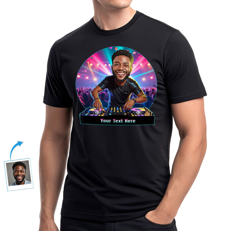 T-shirt DJ personnalisé pour homme – Cadeau personnalisé pour mélomane, tenue de fête et d'événement Hommes www.customywear.com 27