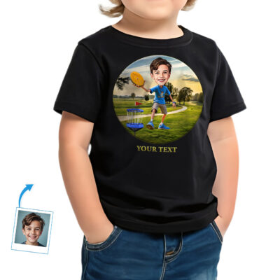 Personalized Disc Golf T-Shirt for Toddler Boys – Custom Youth Disc Golf Shirt Toddler Boy T-shirts www.customywear.com