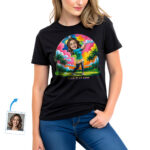 T-shirt de golf personnalisé pour femme – Art photo personnalisé, T-shirt de sport en coton 100% Cadeaux personnalisés – Ai Golf www.customywear.com 28