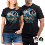 Custom Matching Pickleball T-Shirts for Couples – Personalized Photo Player Design Couple www.customywear.com 28
