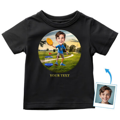 Personalized Disc Golf T-Shirt for Toddler Boys – Custom Youth Disc Golf Shirt Toddler Boy T-shirts www.customywear.com 2