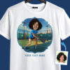 A9-G1-customywear-customy-wear ile özel kadın kişiselleştirilmiş fotoğraflı tişörtler yaratın Kadınlar için Özel Pickleball Oyuncu Tişörtü-Kişiselleştirilmiş Fotoğraf Karakter Tasarımı