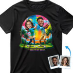 Custom Couple Golf T-Shirt – Personalized Golf Player Design from Your Photo Couple www.customywear.com 29