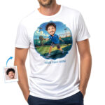 T-shirt personnalisé de joueur de pickleball pour homme – Design de personnage photo personnalisé Cadeaux personnalisés – Pickleball www.customywear.com 30