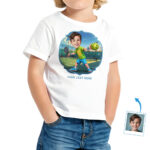 Custom Toddler Pickleball T-Shirt for Boys – Personalized Photo Player Character Design Custom Gifts – Pickleball www.customywear.com 19