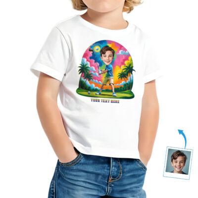 Custom Toddler Boys’ Golf T-Shirt – Personalized Golf Player Design from Photo Toddler Boy T-shirts www.customywear.com