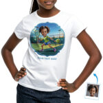 Maglietta Pickleball personalizzata per ragazze: dalla foto personalizzata al design del personaggio del giocatore Regali personalizzati – Pickleball www.customywear.com 30