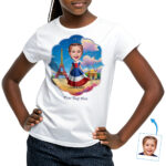 Custom French-Themed T-Shirt for Kids – Personalized Photo Character Tee Custom Gifts – French Culture www.customywear.com 30