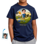Maglietta personalizzata per disc golf per ragazzi - Maglietta personalizzata per giocatori di disc golf per ragazzi T-shirt da bambino www.customywear.com 31