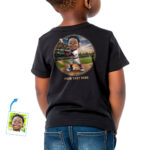 Camiseta de beisebol personalizada para meninos – Camiseta com foto personalizada de jogador de beisebol Presentes personalizados - Ai Baseball www.customywear.com 20
