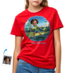 Maglietta Pickleball personalizzata per ragazze: dalla foto personalizzata al design del personaggio del giocatore Regali personalizzati – Pickleball www.customywear.com 32