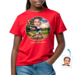 Custom Youth Baseball T-Shirt for Girls – Personalized Baseball Player Tee with Photo Custom Gifts - Ai Baseball www.customywear.com 32
