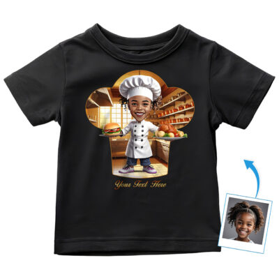 Custom Chef T-Shirt for Toddler Girls – Personalized Gift for Little Bakers, Mini Chefs, Future Pastry Queens & BBQ Stars Toddler Girl T-shirts www.customywear.com 2