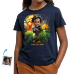 Custom Girl Army Cosplay T-Shirt for Kids – Personalized Military Photo Gift Tee, Unique Soldier Character Design for Girls Custom Gifts – Ai Army www.customywear.com 31