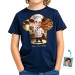 Custom Cooking Chef T-Shirt for Boys – Personalized Gift for Young Chefs, Future Grill Masters, Pastry Artists & Culinary Students Boy's T-shirts www.customywear.com 31