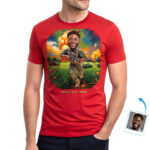 Custom Military Photo T-Shirt for Men – Personalized Gift for Soldiers & Veterans, Unique Army-Themed Artwork Tee Custom Gifts – Ai Army www.customywear.com 32