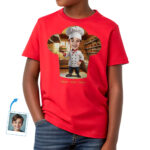 Custom Cooking Chef T-Shirt for Boys – Personalized Gift for Young Chefs, Future Grill Masters, Pastry Artists & Culinary Students Boy's T-shirts www.customywear.com 32