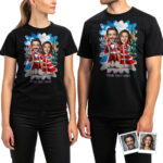 Custom Denmark Themed T‑Shirts for Couples – Matching Photo Art in Danish Flag Attire & Vibrant Heritage Design, Soft 100% Cotton & DTG Print Couple www.customywear.com 36