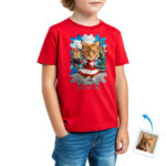 Custom Pet Danish Costume T‑Shirt – Personalized Photo of Your Pet in Danish Flag Dress with Cultural Background Pet www.customywear.com 22