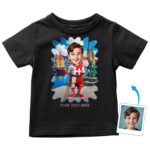 Toddler Boy’s Denmark Culture Custom Image T‑Shirt – Personalized Photo Portrait in Danish Flag Attire | Kid’s Heritage Keepsake Gift Custom Gifts - Denmark Culture www.customywear.com 22