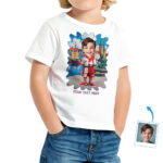 Toddler Boy’s Denmark Culture Custom Image T‑Shirt – Personalized Photo Portrait in Danish Flag Attire | Kid’s Heritage Keepsake Gift Custom Gifts - Denmark Culture www.customywear.com 23