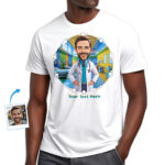 Unique Custom Doctor T‑Shirts for Men – Personalized Photo‑to‑Art 100% Cotton Gift for Doctors, Nurses & Medical Students T-shirts For Men www.customywear.com 4