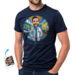 Unique Custom Doctor T‑Shirts for Men – Personalized Photo‑to‑Art 100% Cotton Gift for Doctors, Nurses & Medical Students T-shirts For Men www.customywear.com 5