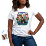 Custom Italian Flag T-Shirt Featuring Your Pet – Personalized Pet Photo Tee with Italy-Inspired Design for Animal Lovers Pet www.customywear.com 4