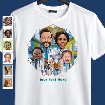 Custom Doctor Appreciation T-Shirt for Doctors, Nurses & Med Students | Premium Cotton DTG Personalized Photo Gift – Ideal Graduation Gift Family www.customywear.com 2