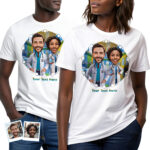 Custom Nurse & Doctor Couples T-Shirts – Personalized Photo-to-Art 100% Cotton Gift for Medical Couples on Birthdays, Anniversaries & Graduations T-shirts for Couple www.customywear.com 4