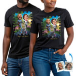 Custom T‑Shirt for Running Couples – Personalized Gift for Partners, Friends & Jogging Enthusiasts – Jogging gift for Him, Her T-shirts for Couple www.customywear.com 4