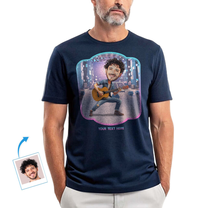 Custom T Shirt with Photo – Custom Memorial Photo T-Shirt – Personalized Face Tee (7)