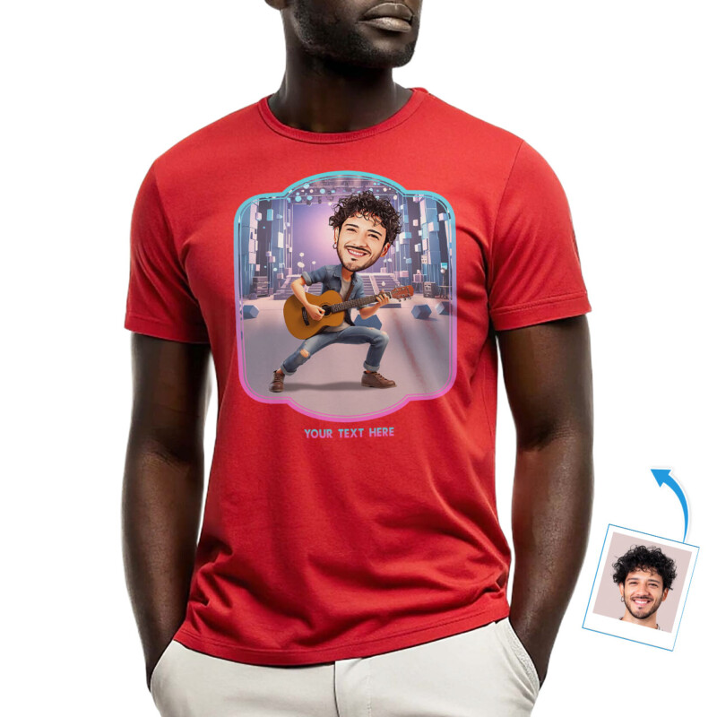 Custom T Shirt with Photo – Custom Memorial Photo T-Shirt – Personalized Face Tee (8)