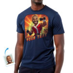 Custom Christmas Gym T-Shirt – Transform Your Photo into Bodybuilder Santa Working Out with Dumbbells T-shirts For Men www.customywear.com 5
