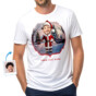Custom Santa Claus T Shirt - Personalized Holiday Tee with Your Photo-customy-wear (3)